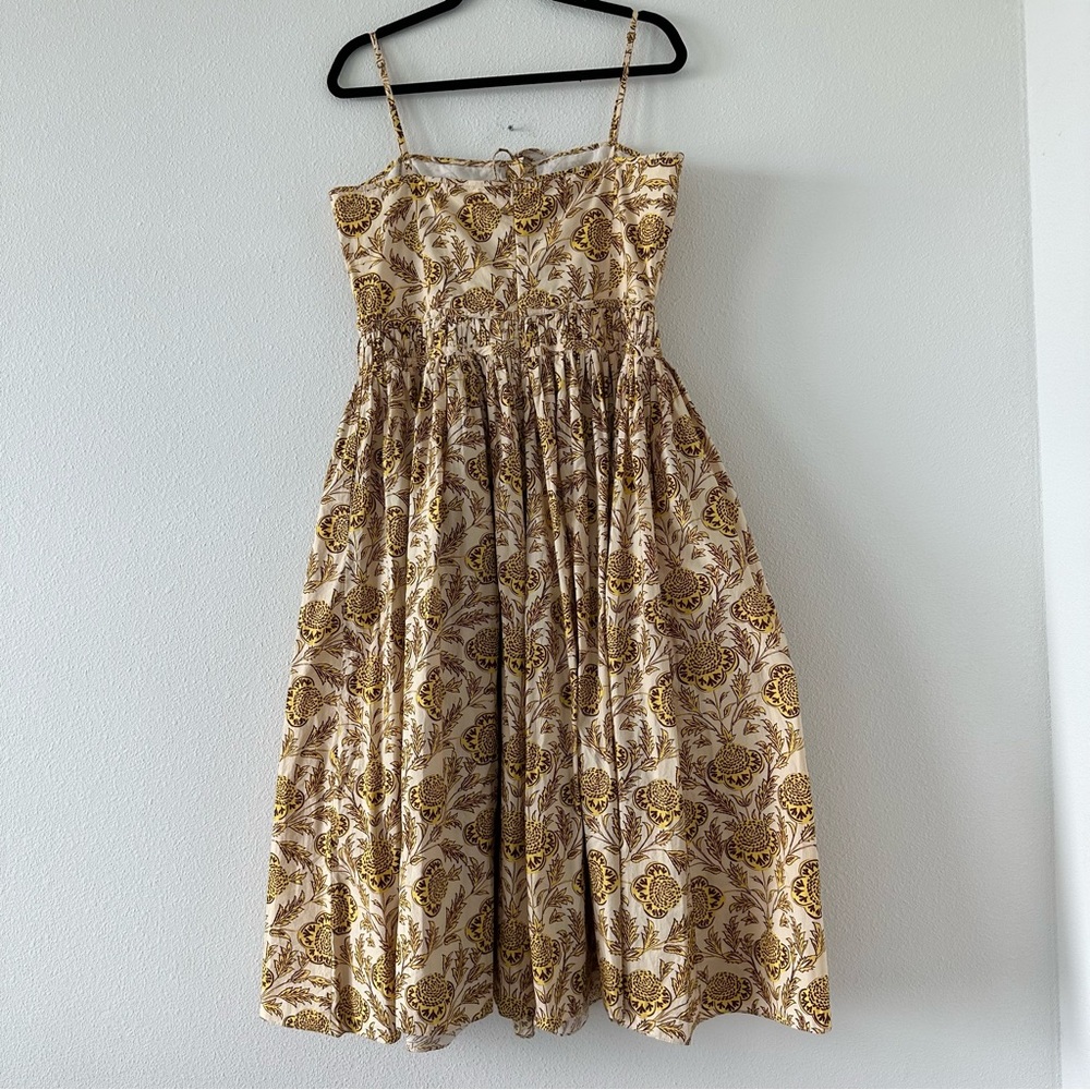 Rhode Resort Katrina Dress Sz 12 Floral Midi NWT - Picture 4 of 12